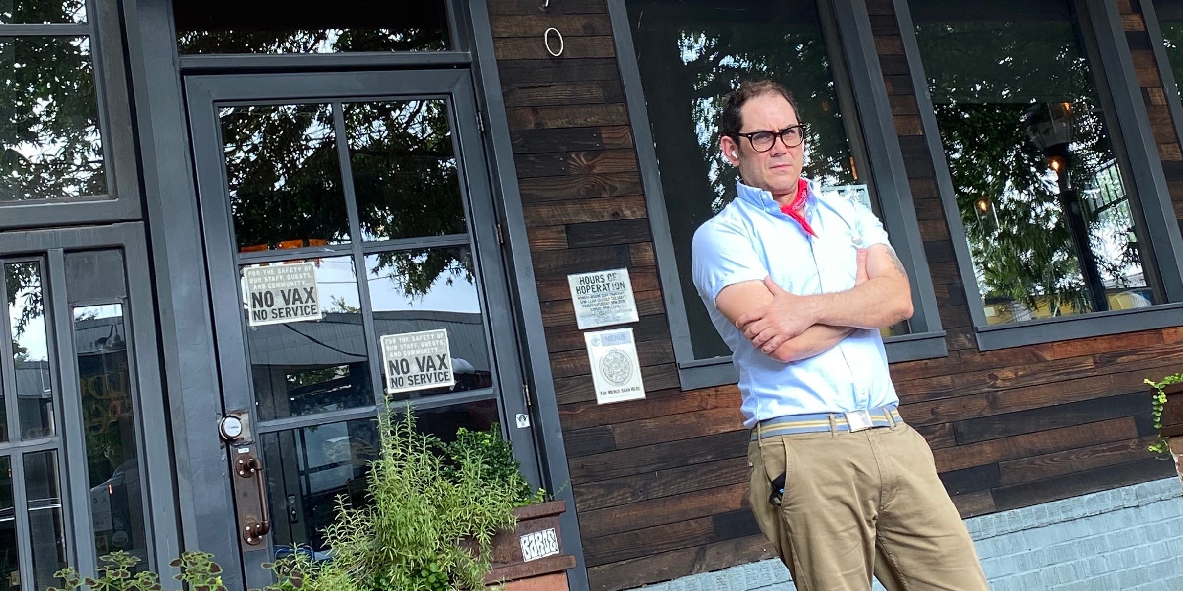 Armando Celentano, co owner of Argosy Restaurant and Bar, announced a "No Vax, No Service" policy at his East Atlanta, Georgia restaurant.