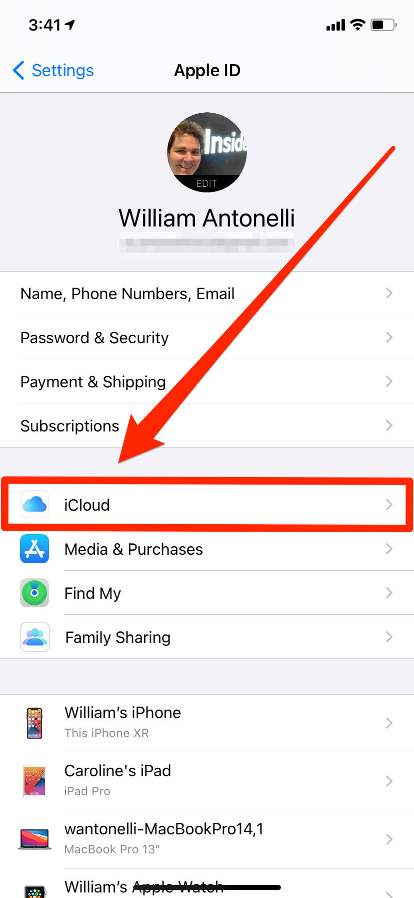 find icloud phone number