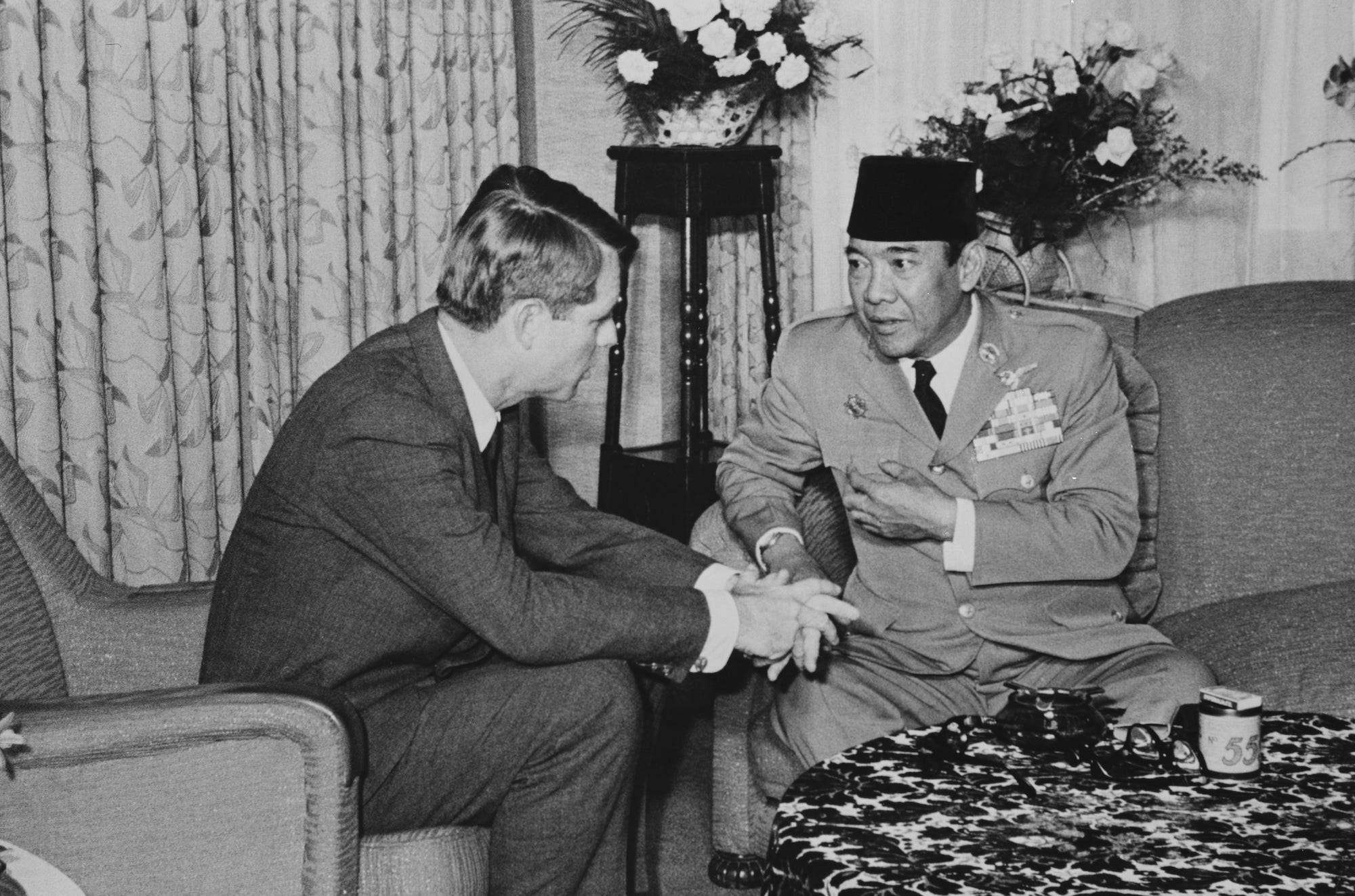 Indonesian President Sukarno Robert F. Kennedy