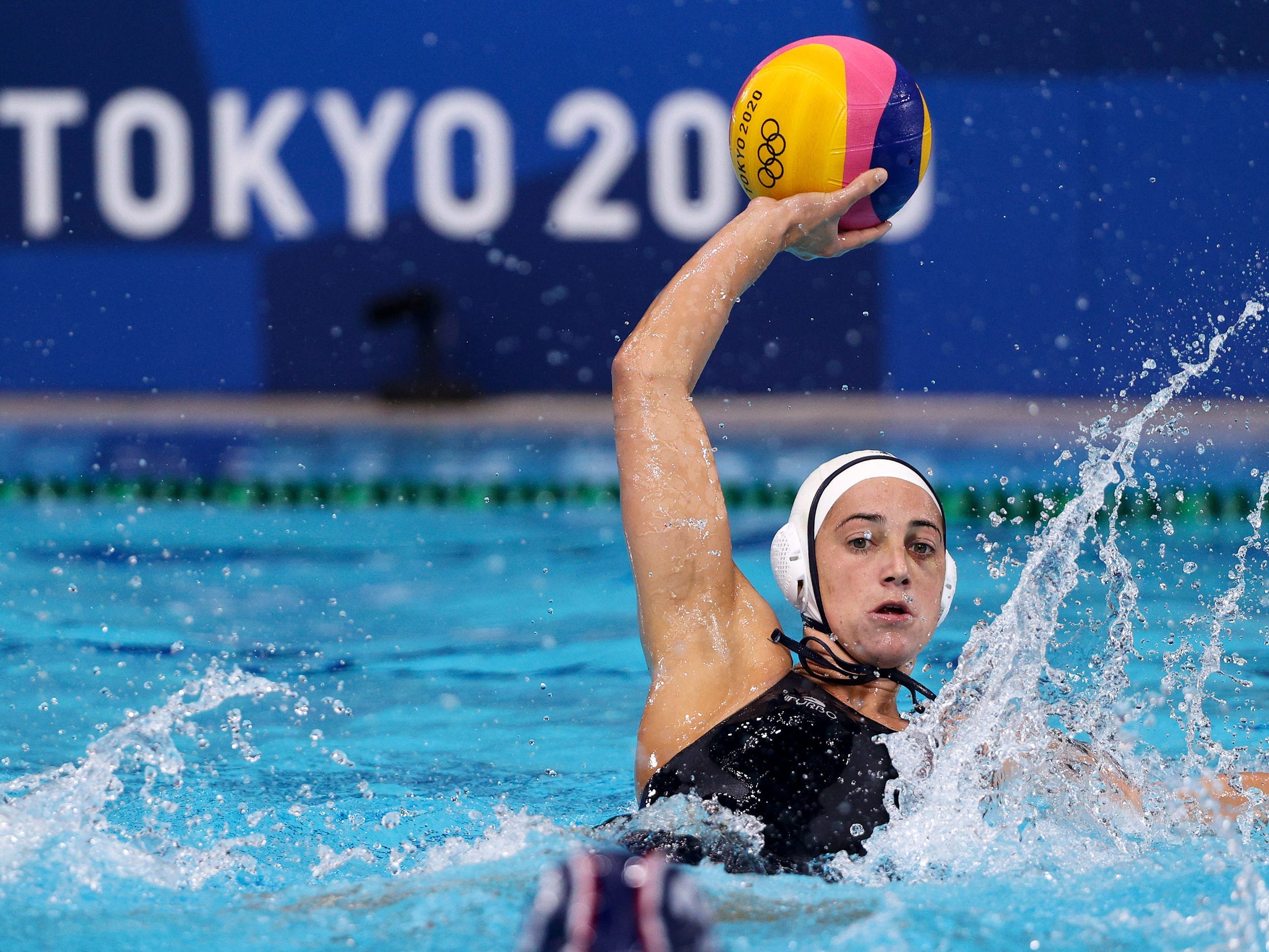 Maggie Steffens at Tokyo 2020.