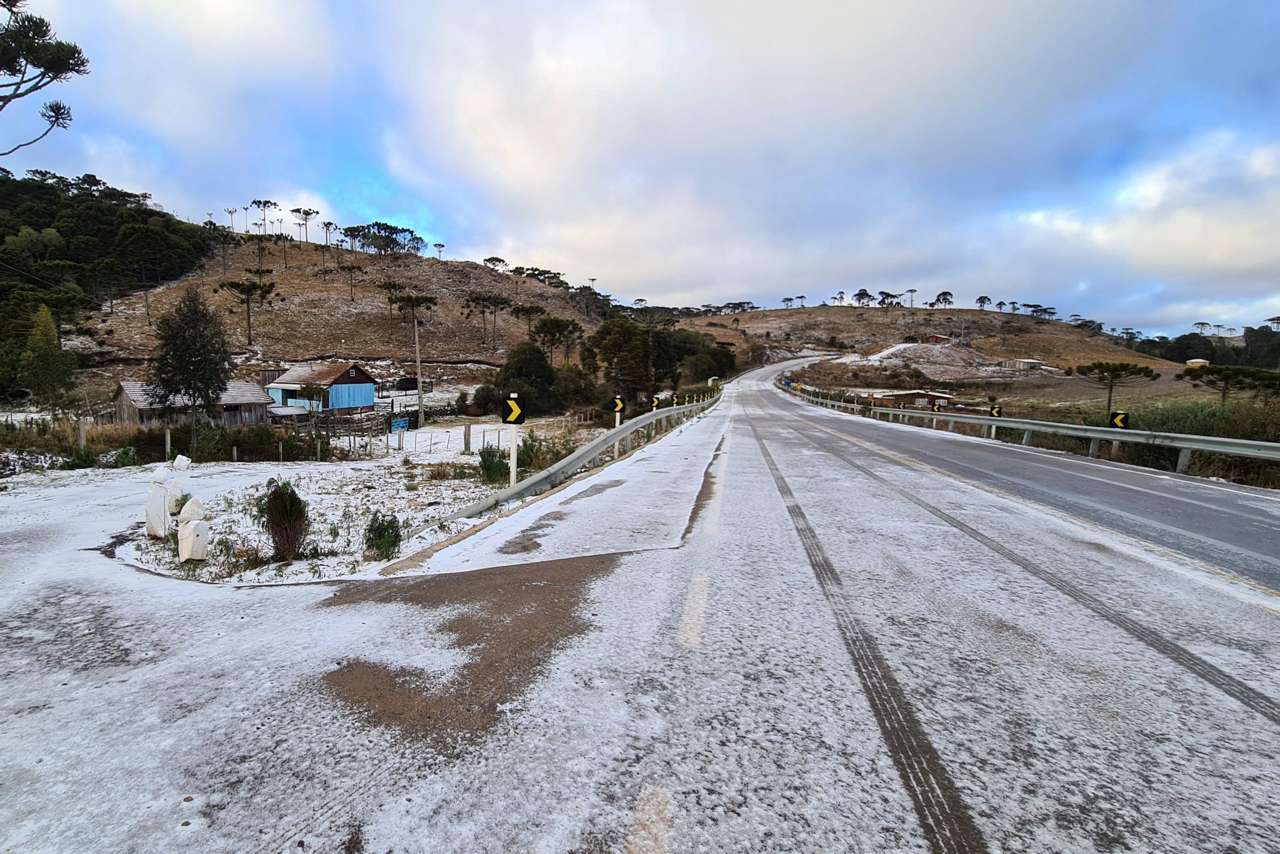 Snow in Brazil.