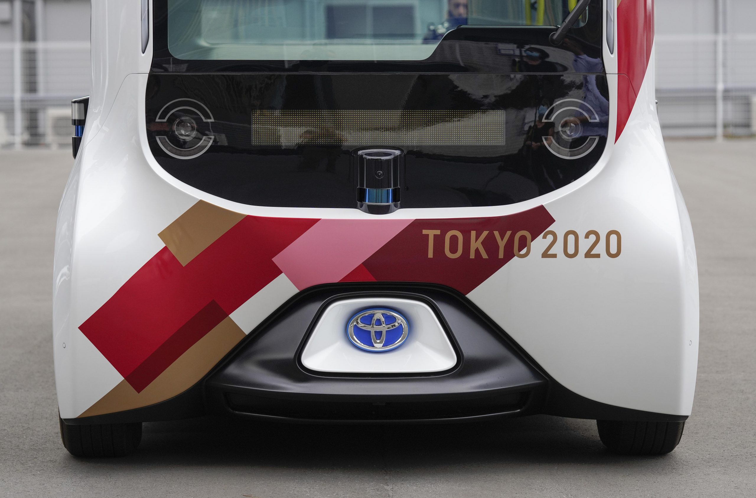 Shuttlebus in Tokio op waterstof. Foto: EPA/Kimimasa Mayama