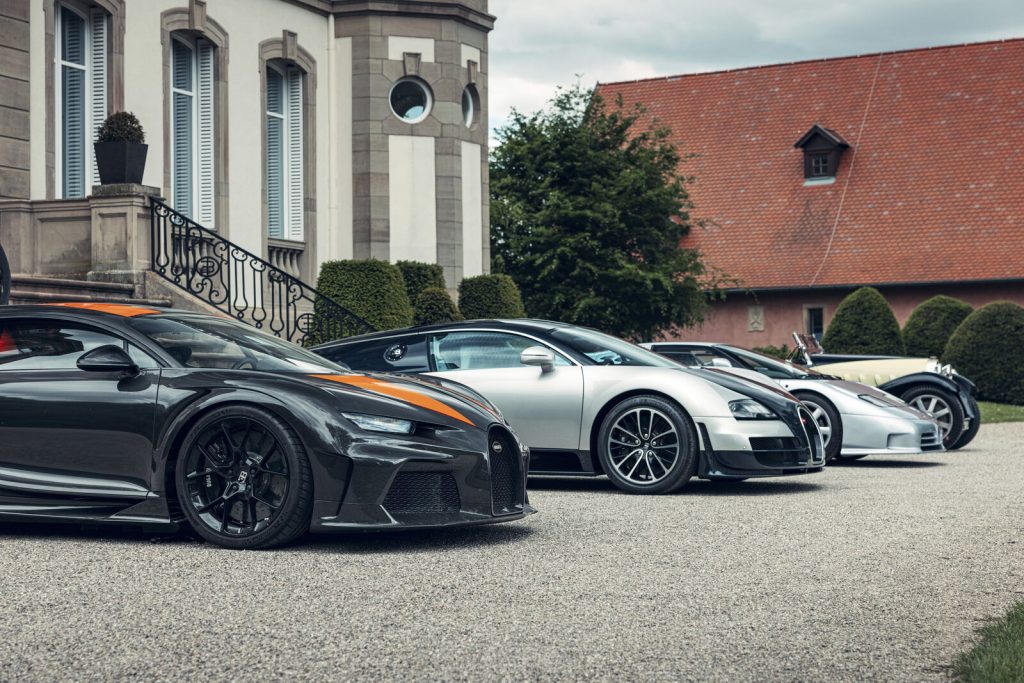 Bugatti Chiron, Veyron, EB110, Type 55