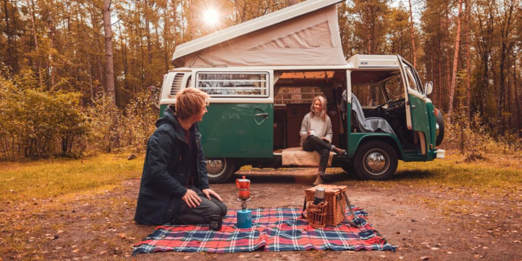 Volkswagen T2 elektrische camper.