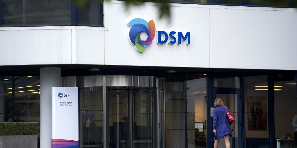 Het huidige hoofdkantoor van DSM in Heerlen.