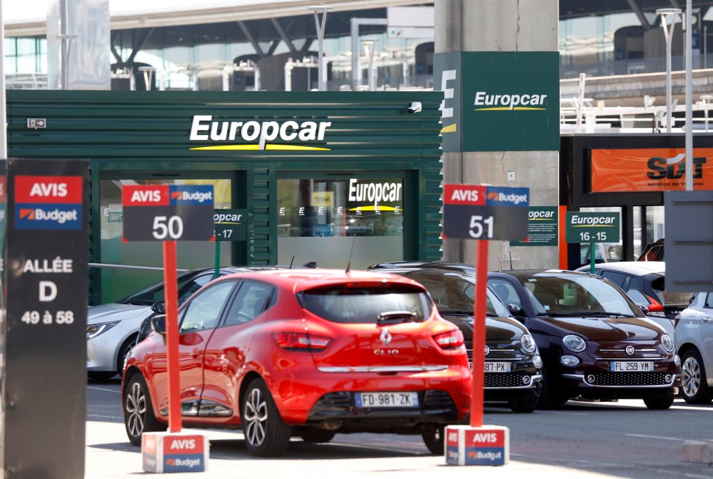 Een filiaal van Europcar in Parijs.