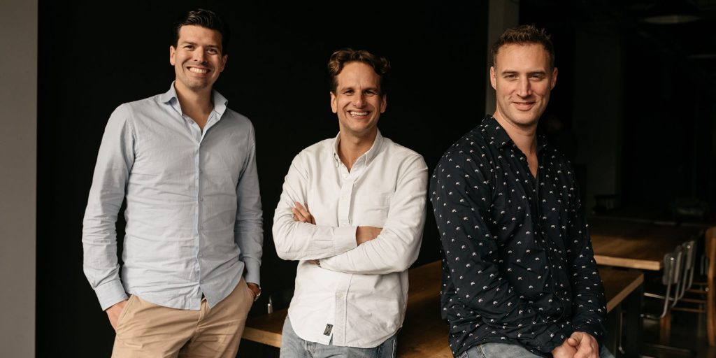 CCO Pieter de Haas, CEO Ernst van Niekerk en medeoprichter Gillis Haasnoot van Payaut.