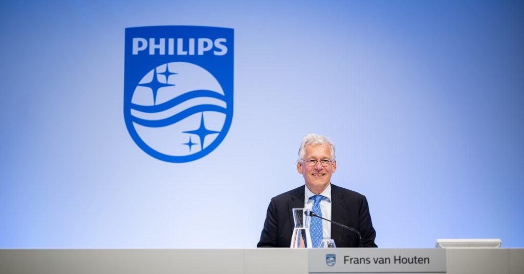 CEO Frans van Houten van Philips.