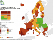 De Europese coronakaart van 19 augustus.