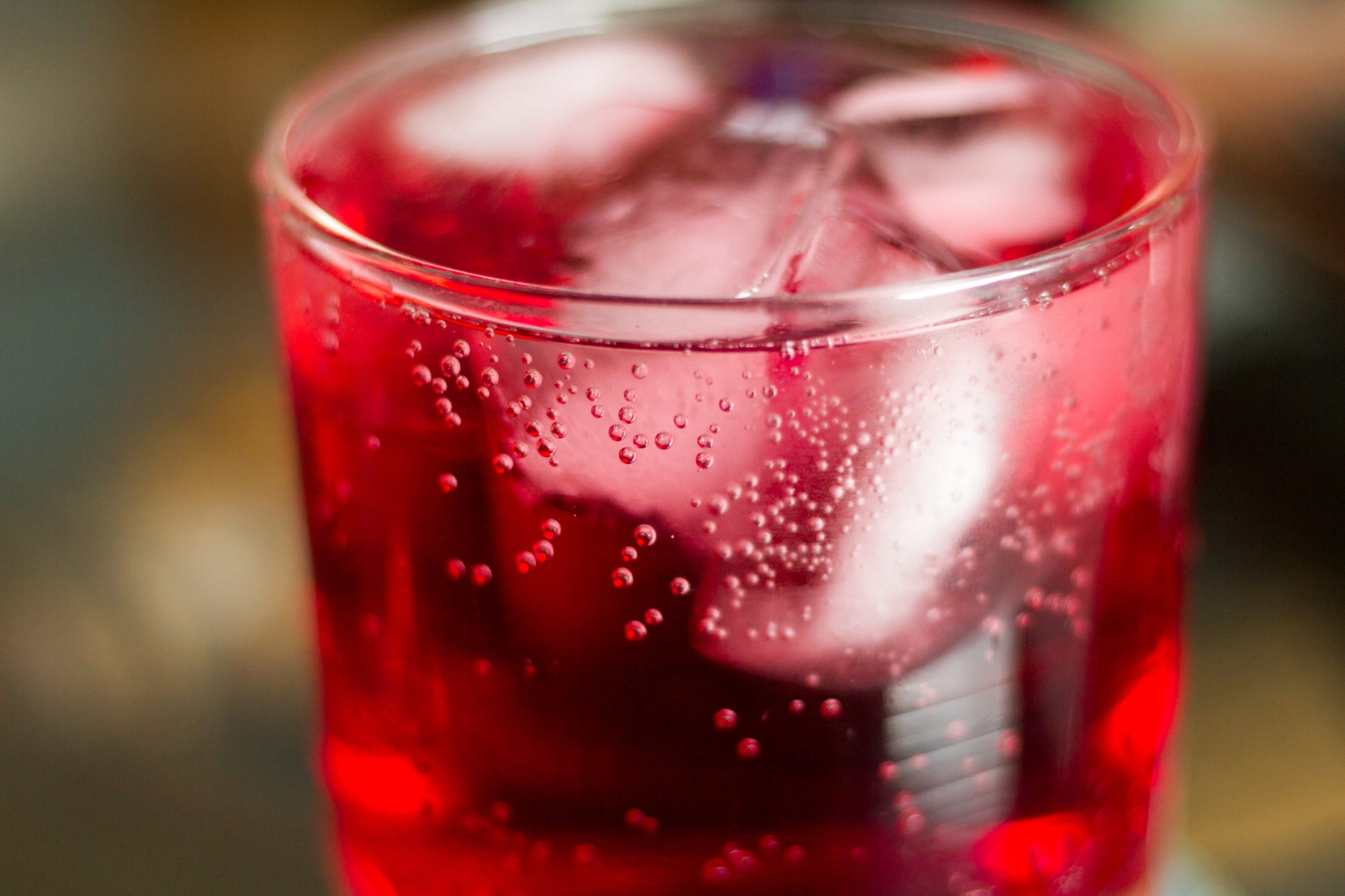 cranberry juice cup ice