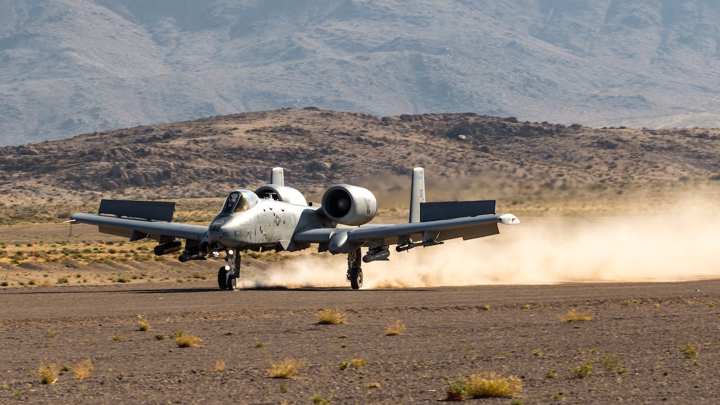 Air Force A-10 Thunderbolt Warthog austere landing