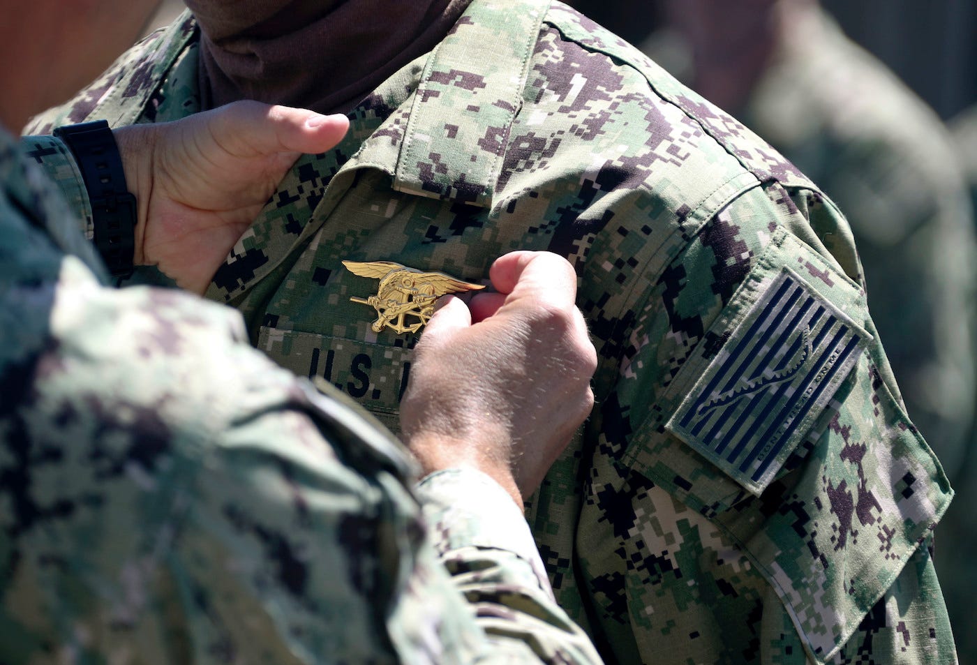 Navy SEAL trident graduation