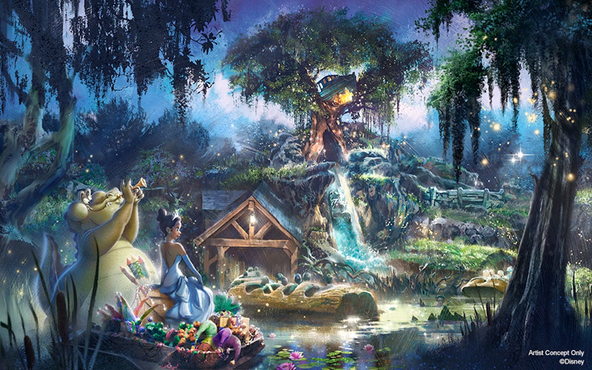 princess and the frog splash mountain