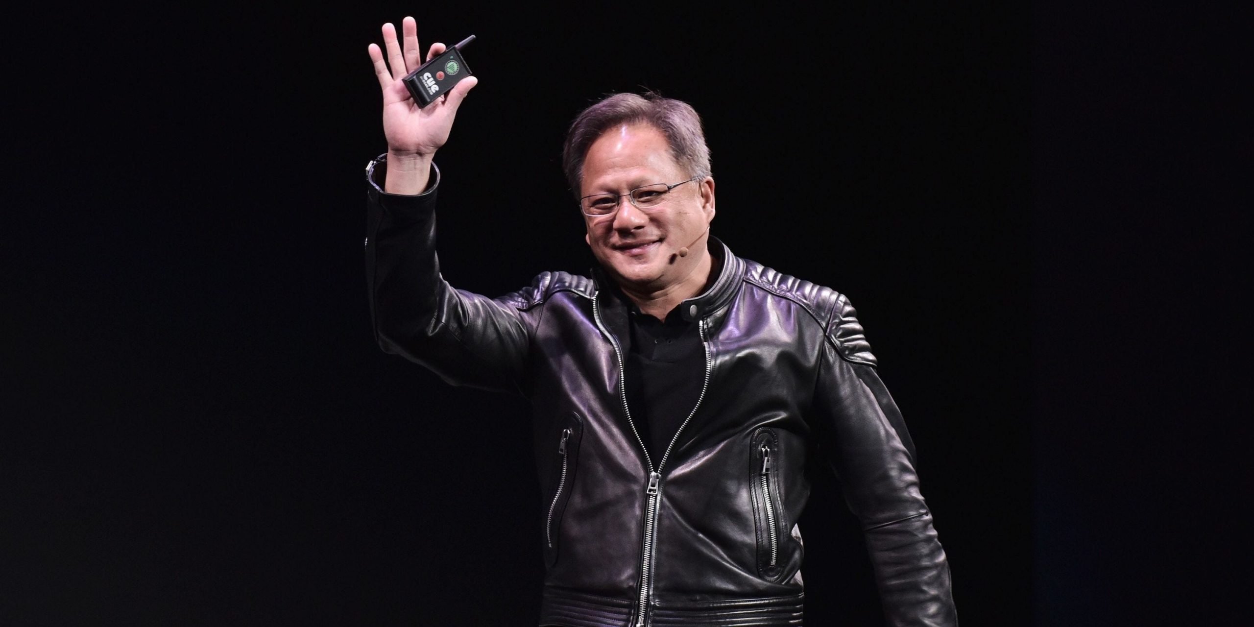 Jensen Huang - Nvidia CEO Jensen Huang speaks during a press conference at The MGM during CES 2018 in Las Vegas on January 7, 2018.