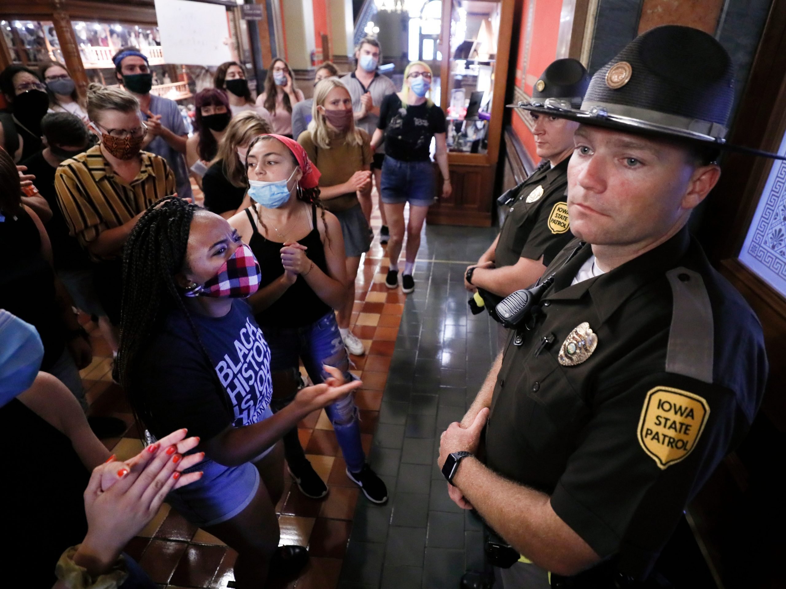 Des Moines protest, Black Lives Matter, June 2020