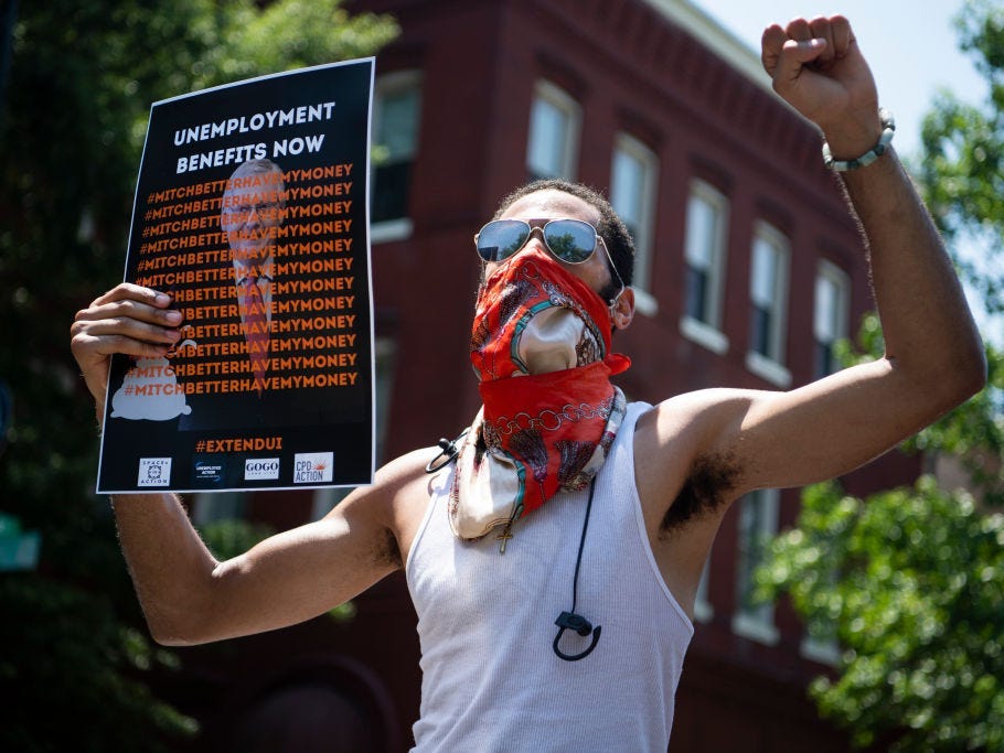 GettyImages protest dc covid-19 stimulus relief