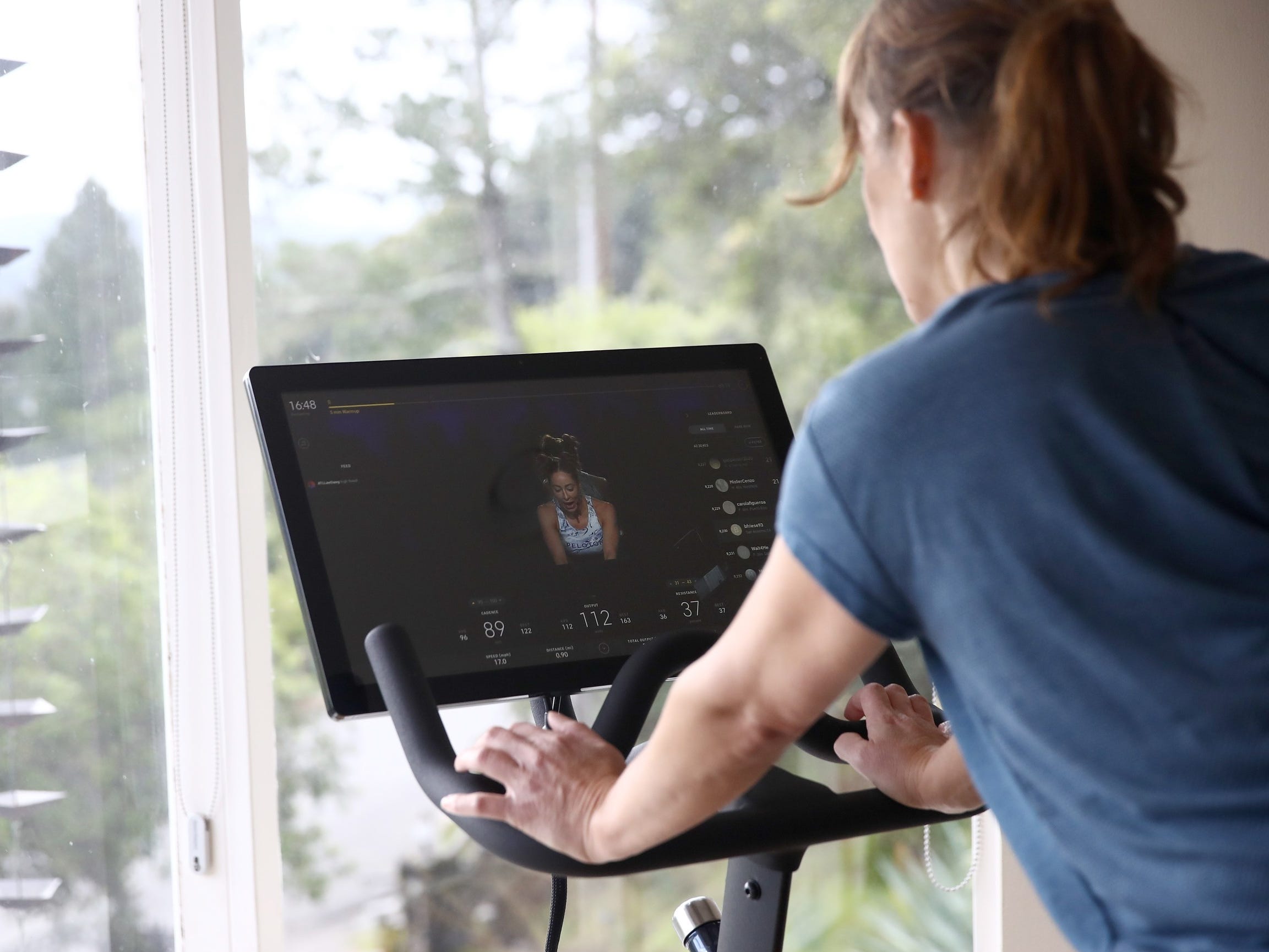 Peloton bike class