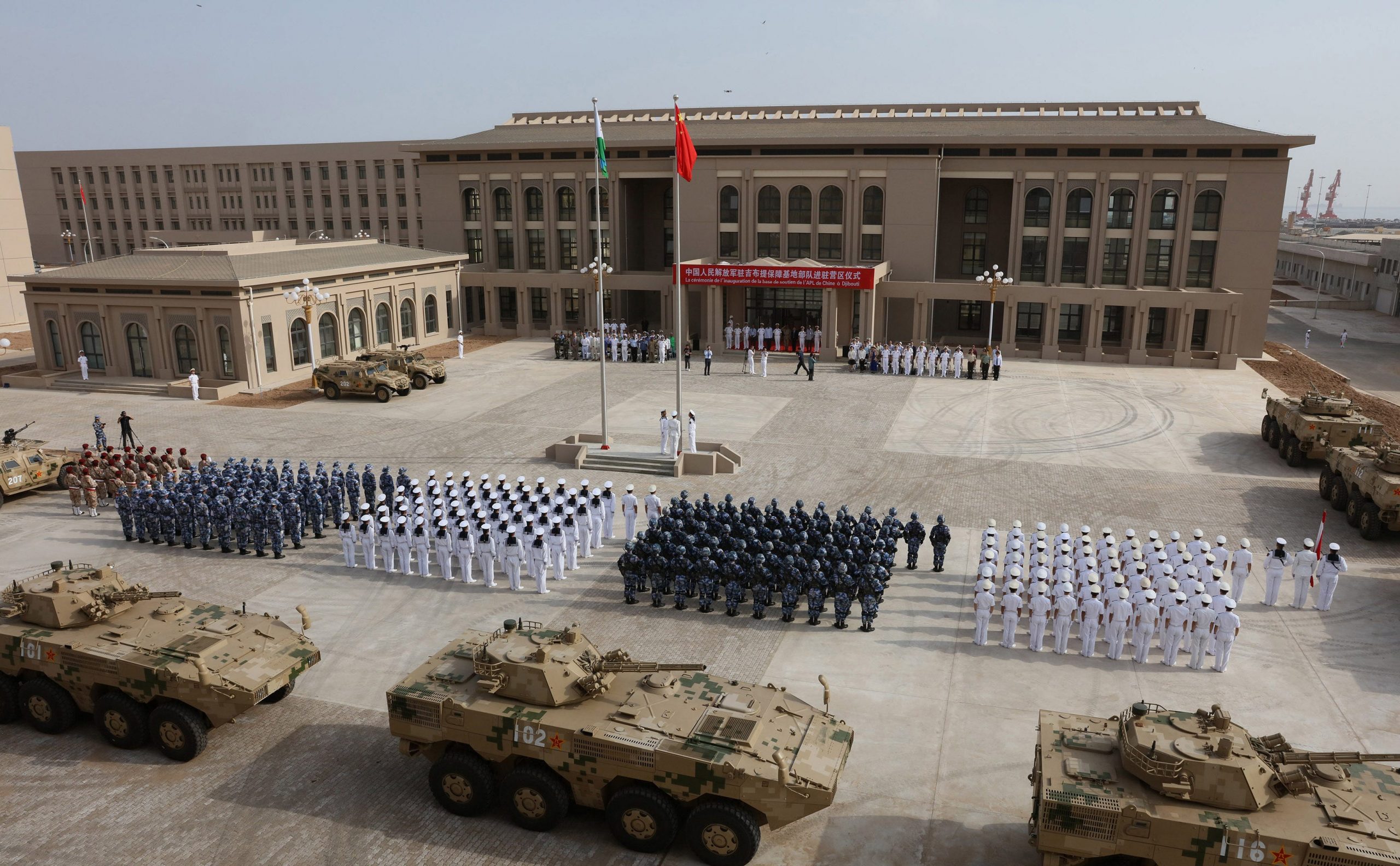 China army military soldiers troops base Djibouti