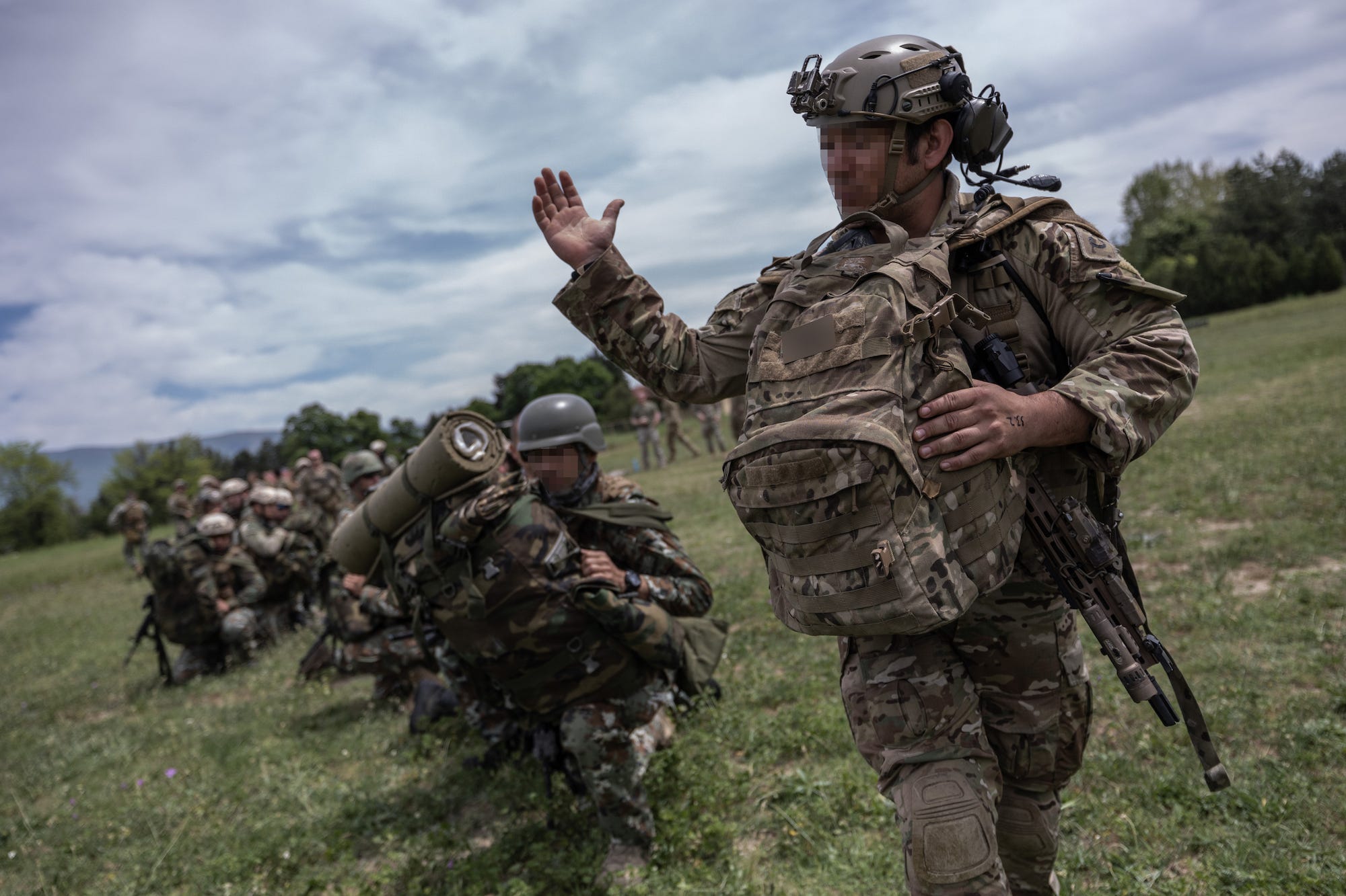 Special Forces North Macedonia paratrooper