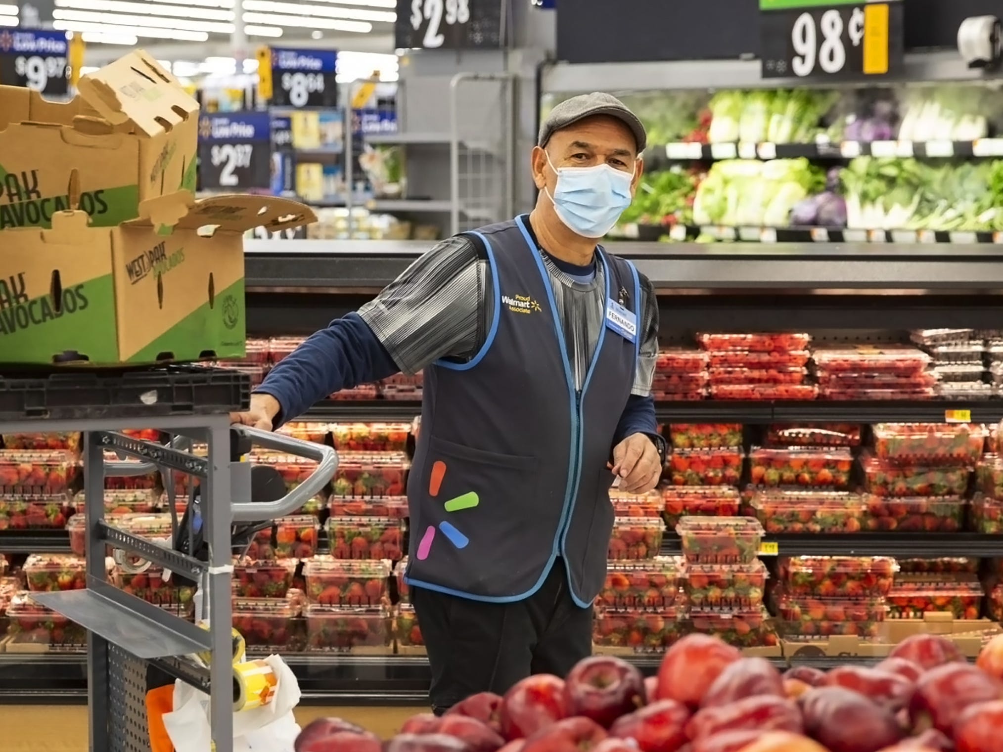 walmart worker mask