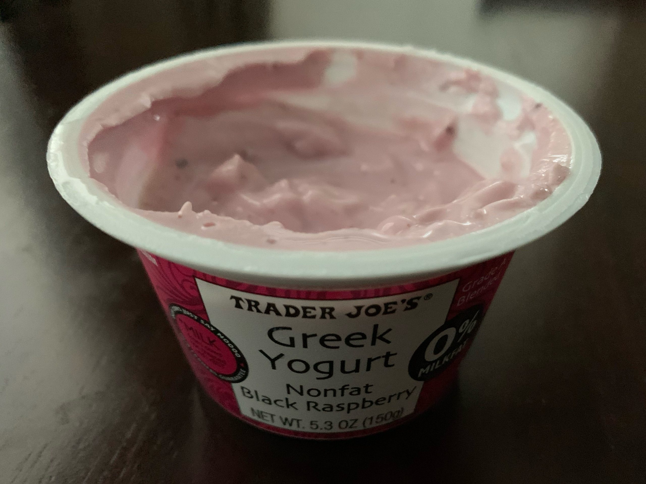 trader joe's black raspberry yogurt