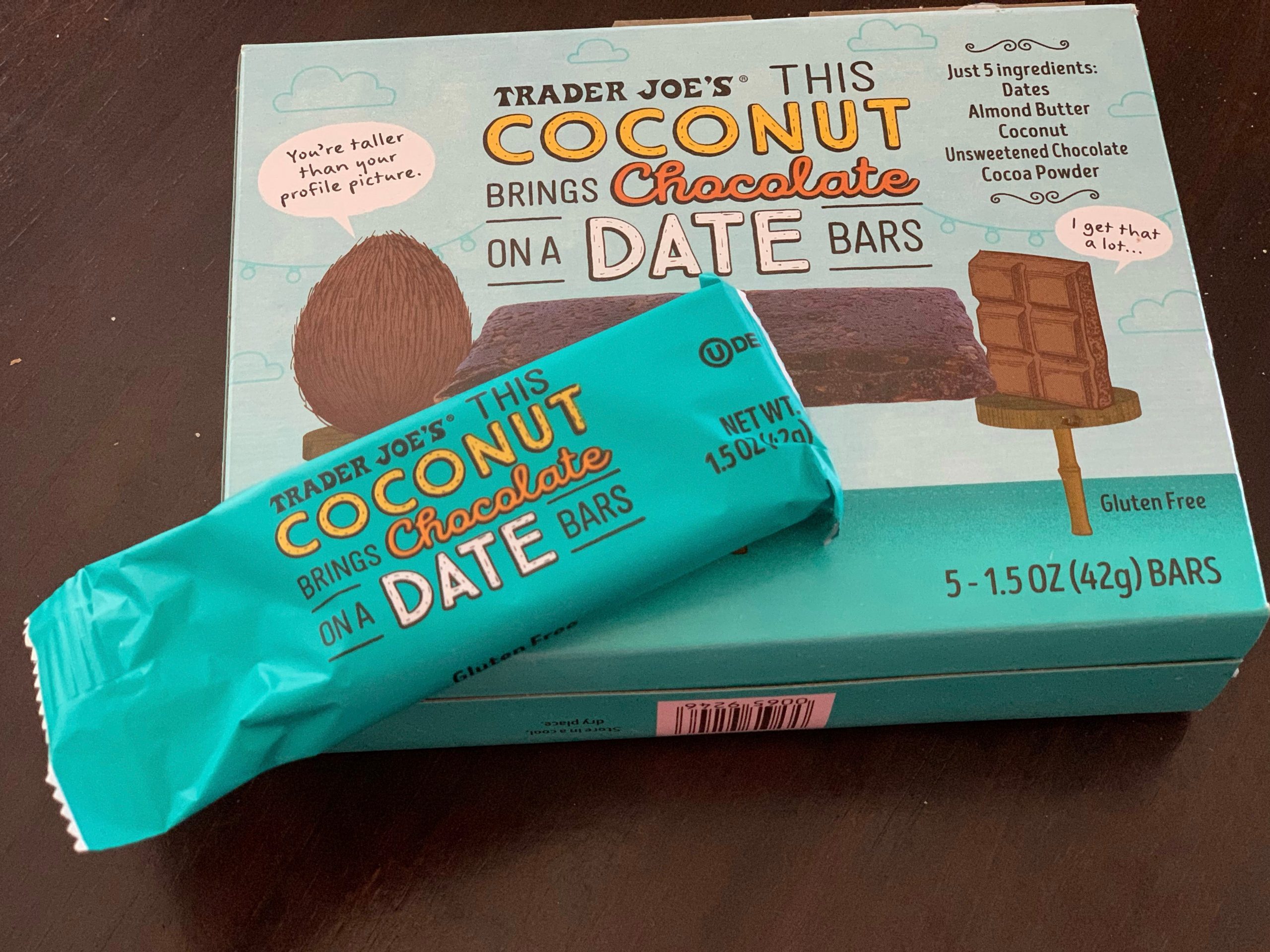 trader joes chocolate and date bars