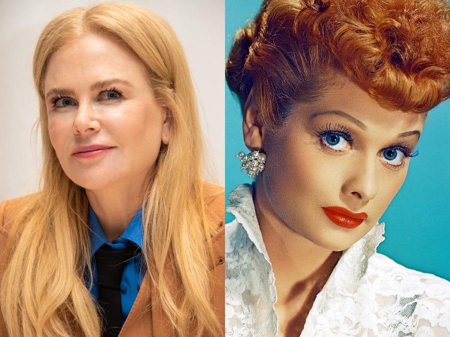 Nicole Kidman side-by-side to Lucille Ball