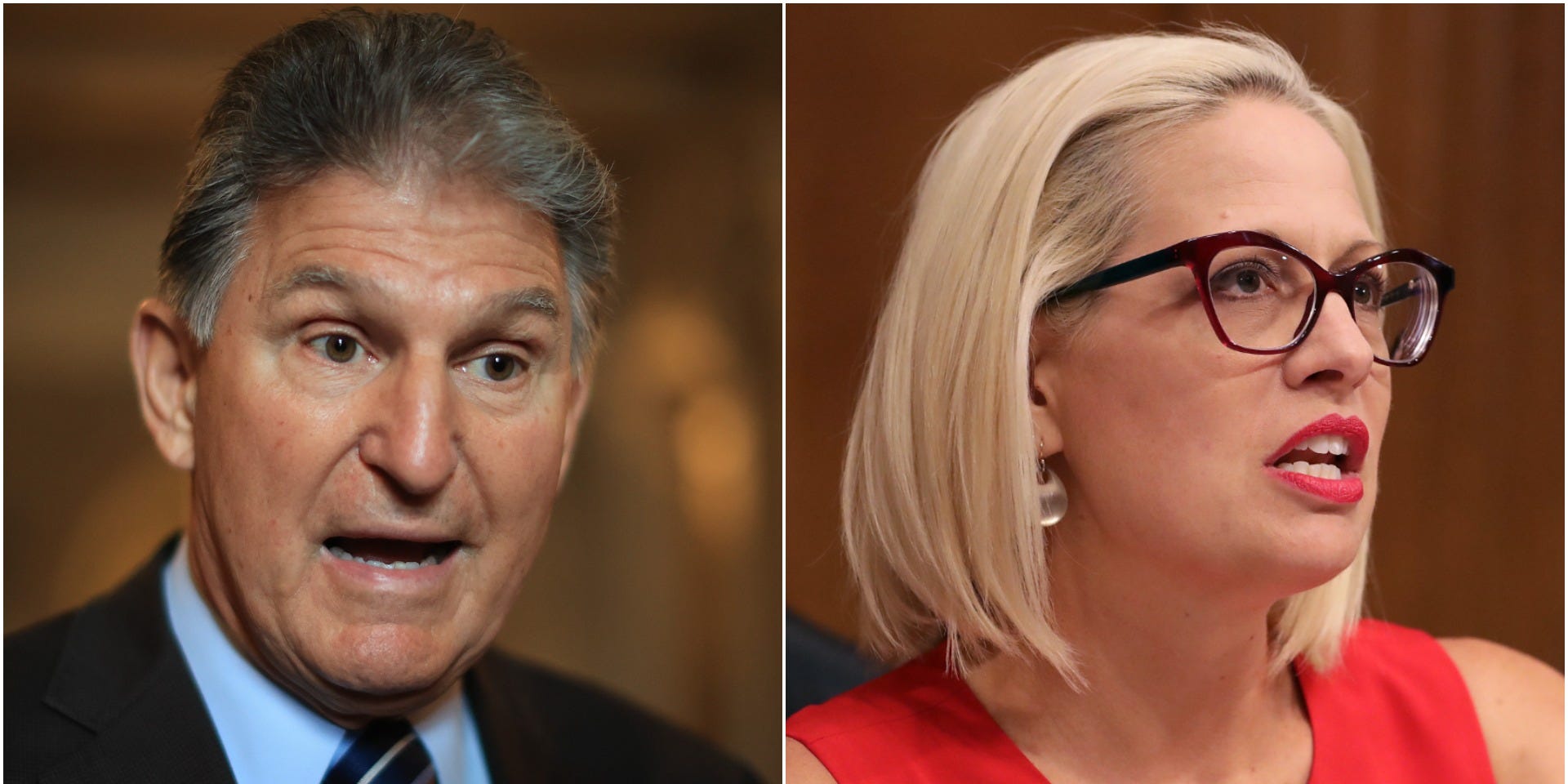 Sen. Joe Manchin and Kyrsten Sinema