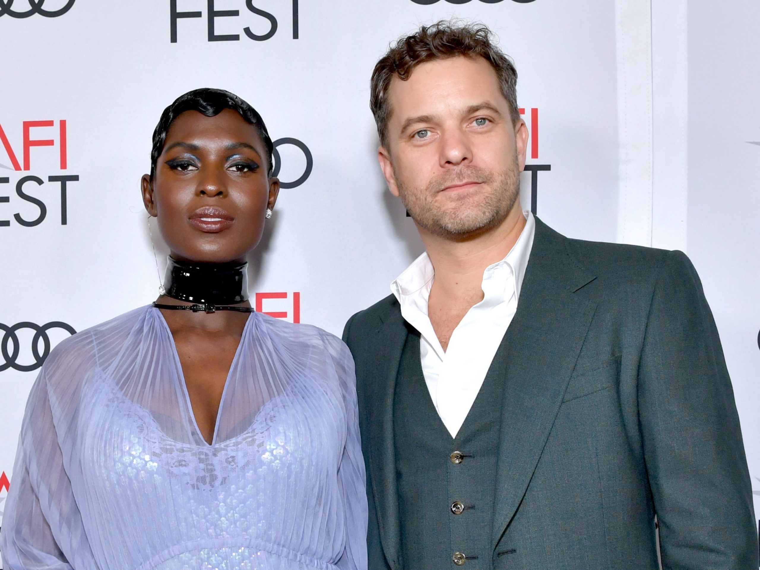 Jodie Turner-Smith and Joshua Jackson attend the "Queen & Slim" Premiere at AFI FEST 2019 presented by Audi at the TCL Chinese Theatre.