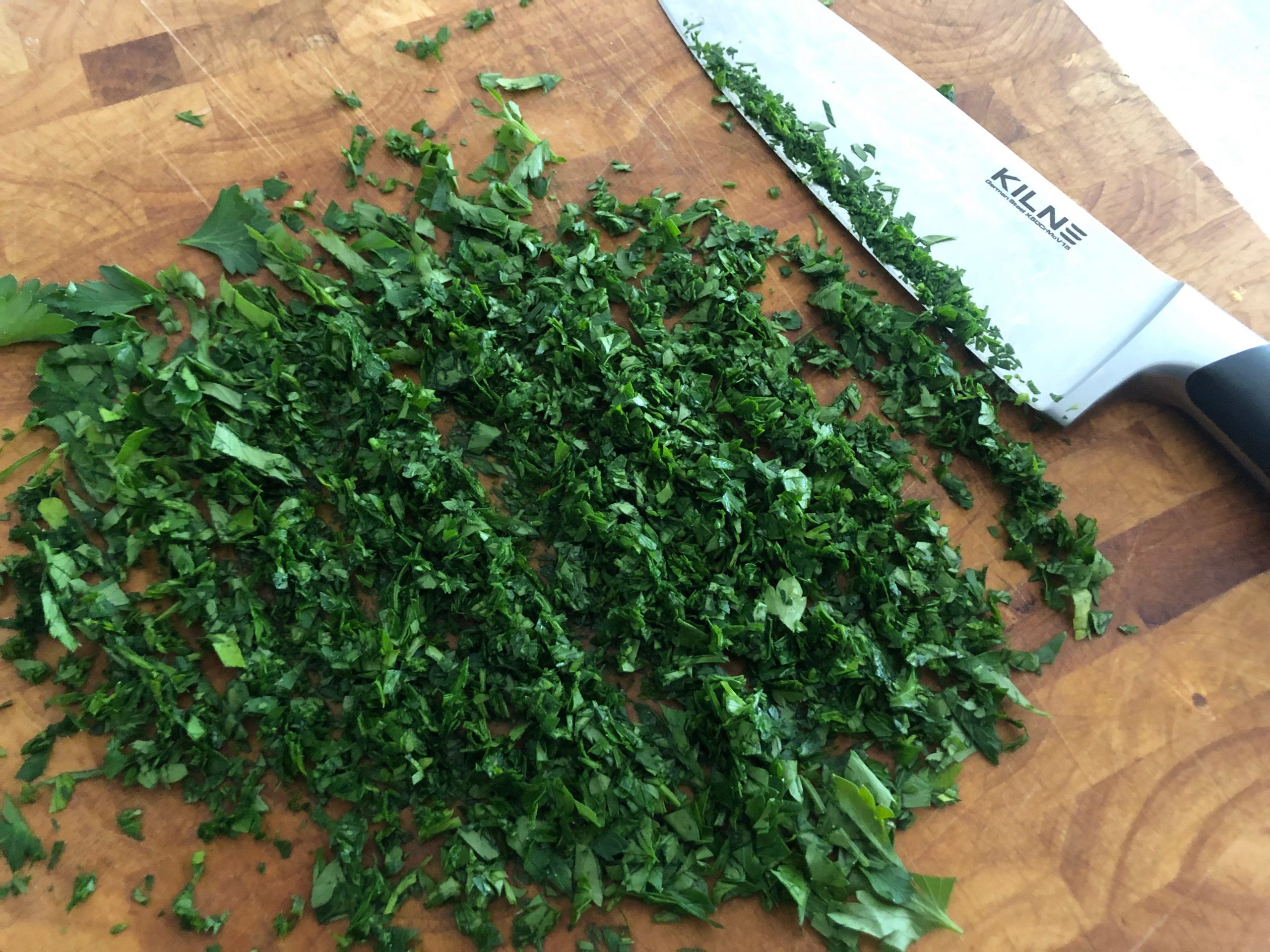 Chopped parsley.