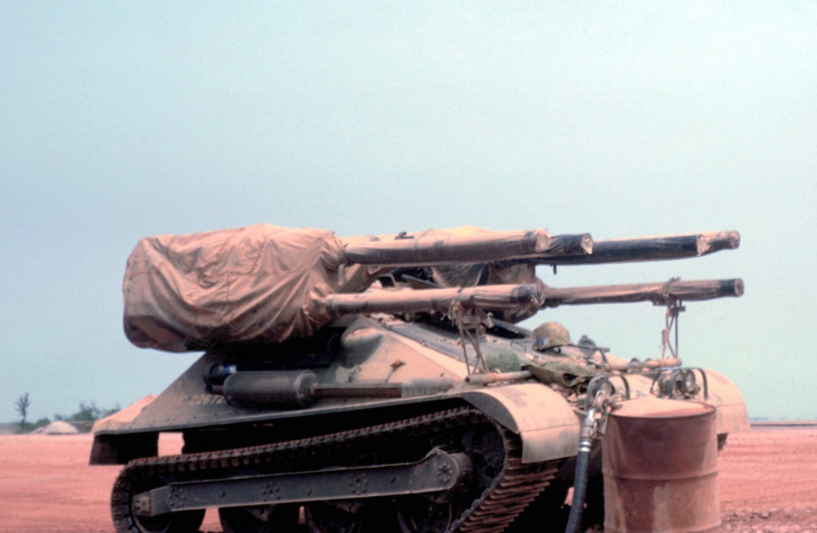 A US Marine Corps M50 Ontos