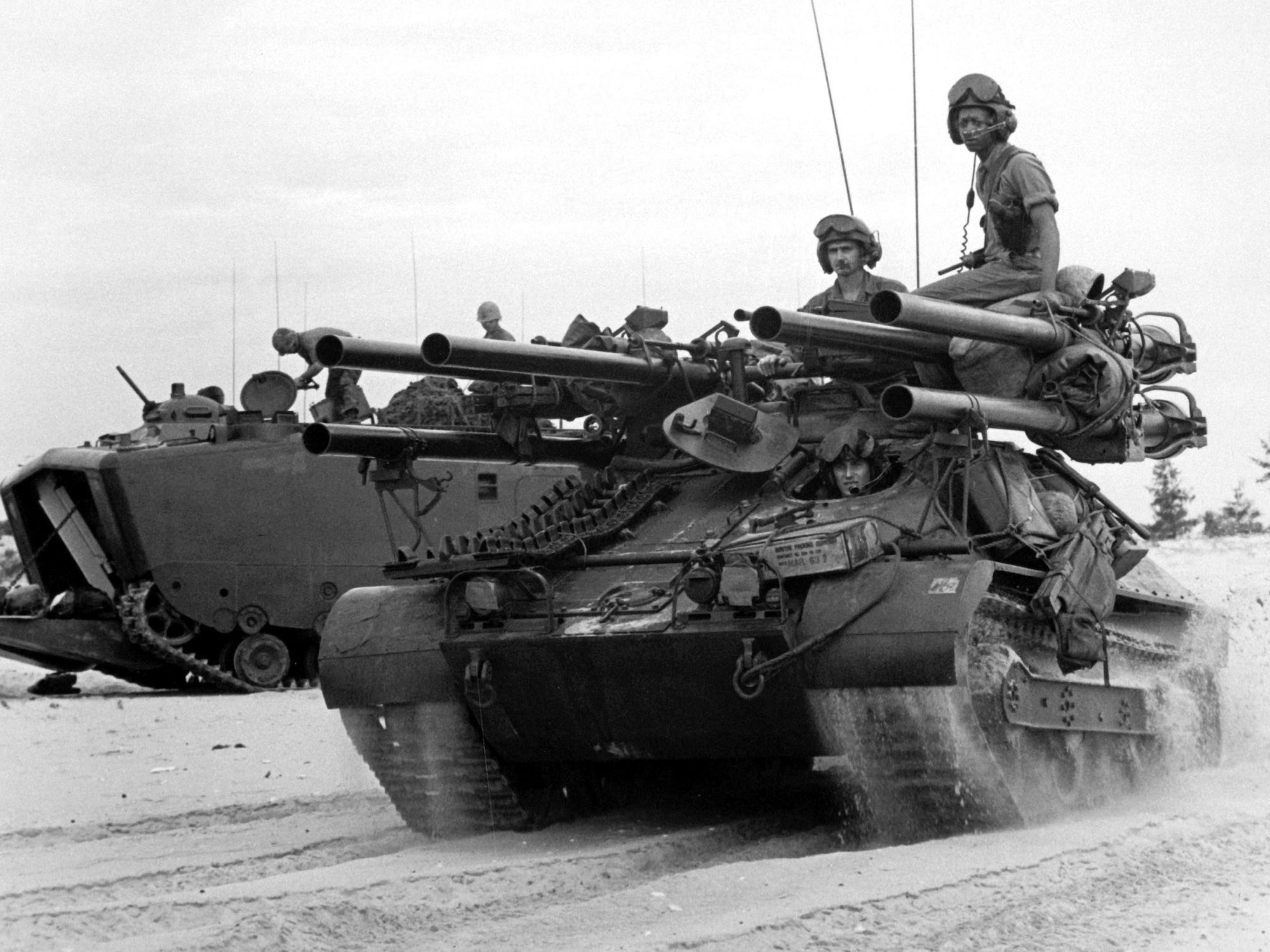 M50 Ontos armored vehicle during the Vietnam War