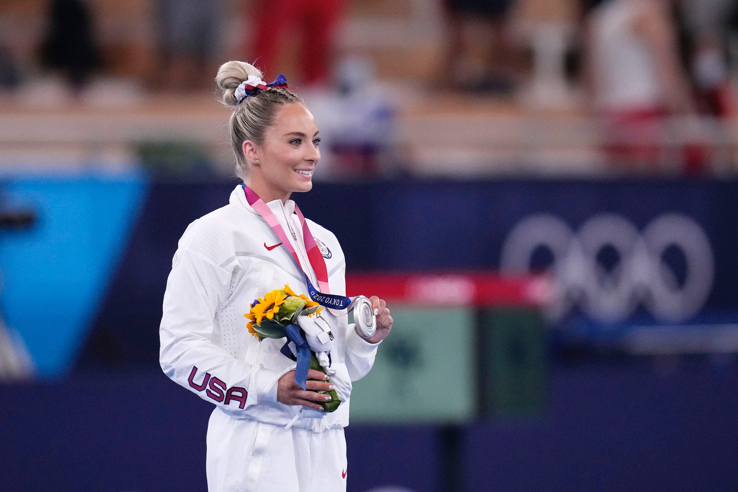 MyKayla Skinner wins silver in the women's vault final at the Tokyo Olympics.