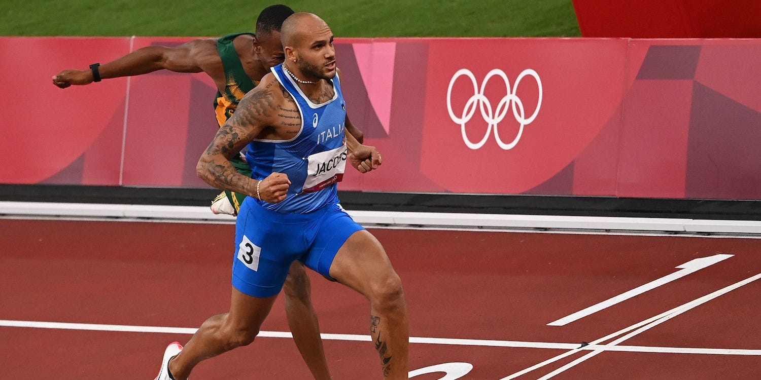 Lamont Marcell Jacobs is the new 100-meter Olympic champion.