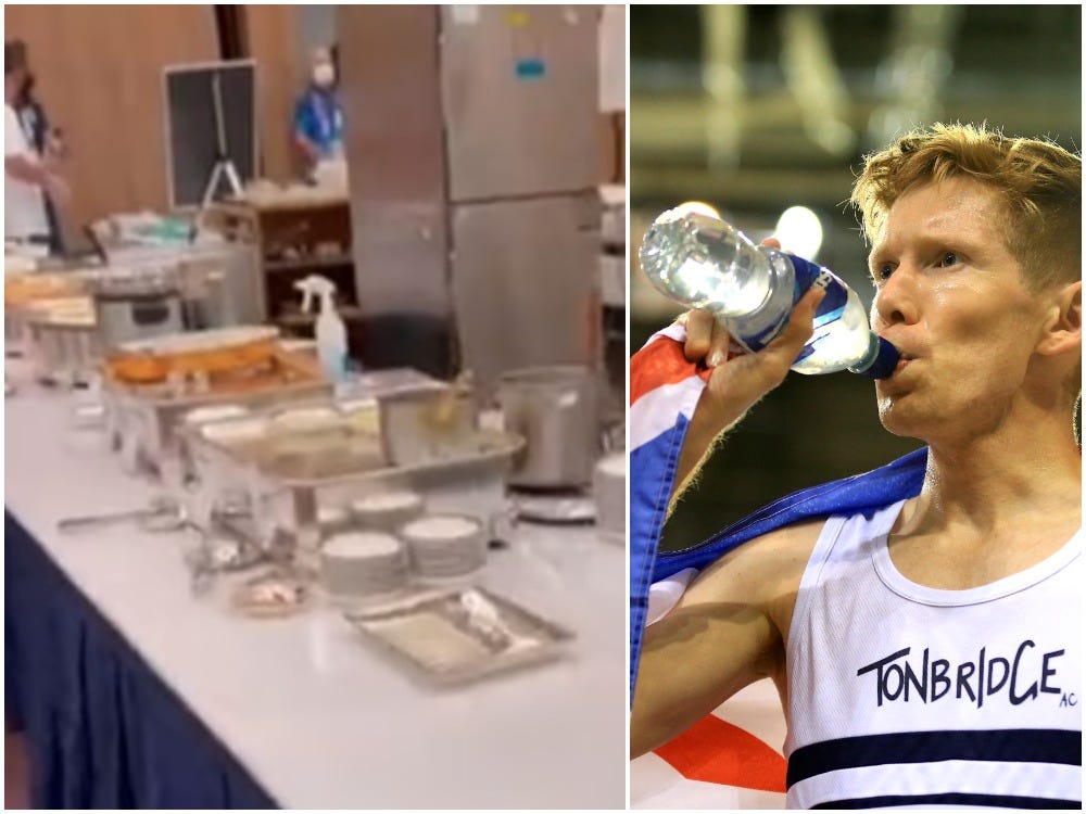 Tom Bosworth posted a video in which he gave running commentary on how bad he thought the food at the Olympics was.