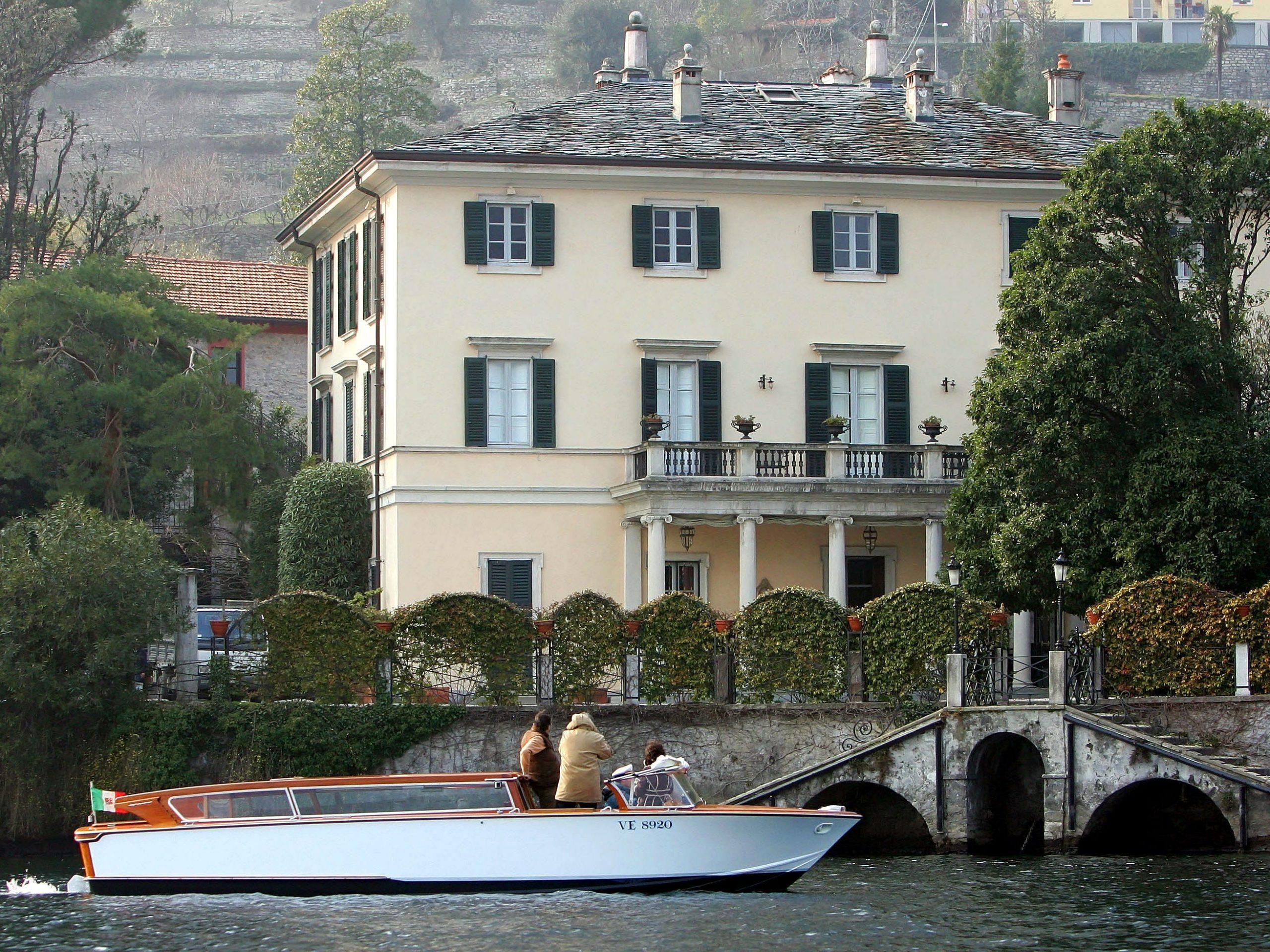 George Clooney Lake Como villa