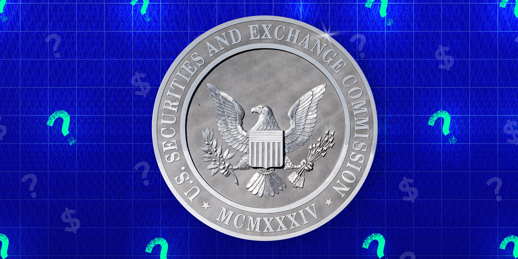 What is the SEC, SEC logo on blue background 2x1