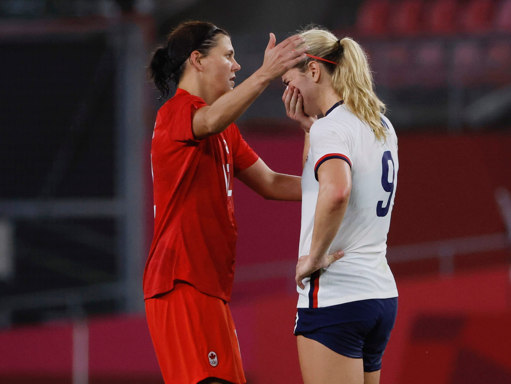 Canada's soccer captain consoled her American club ...