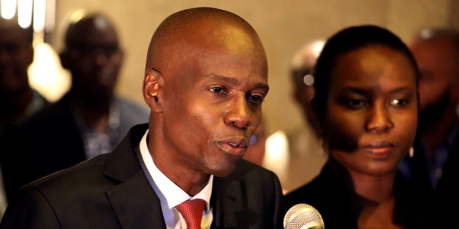 Haiti Jovenel Moise and wife Martine Moise