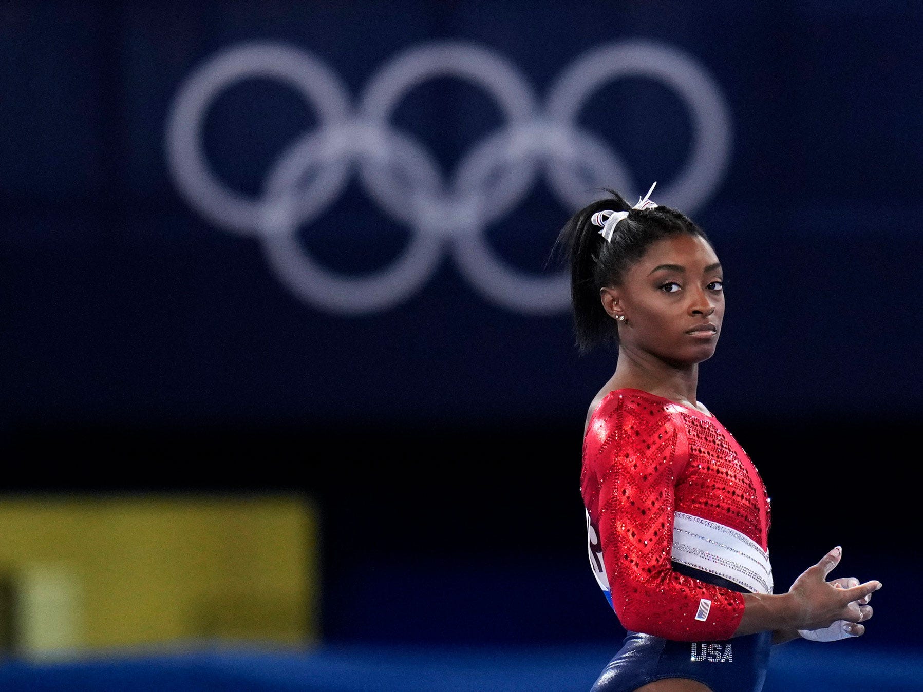 Simone Biles at Tokyo 2020.