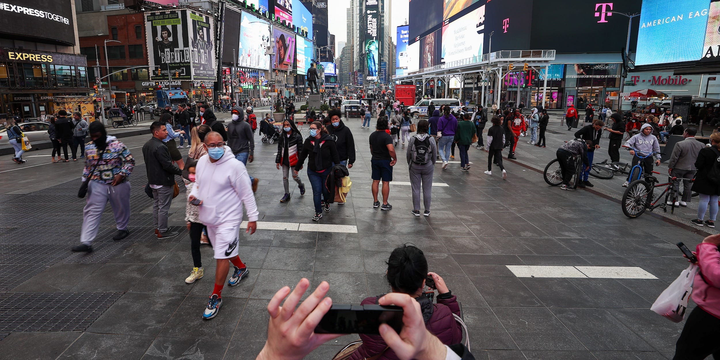 Times Square New York City coronavirus