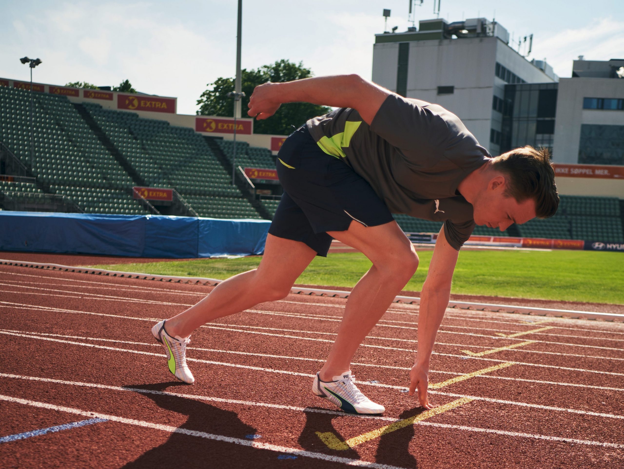 Karsten Warholm in training.