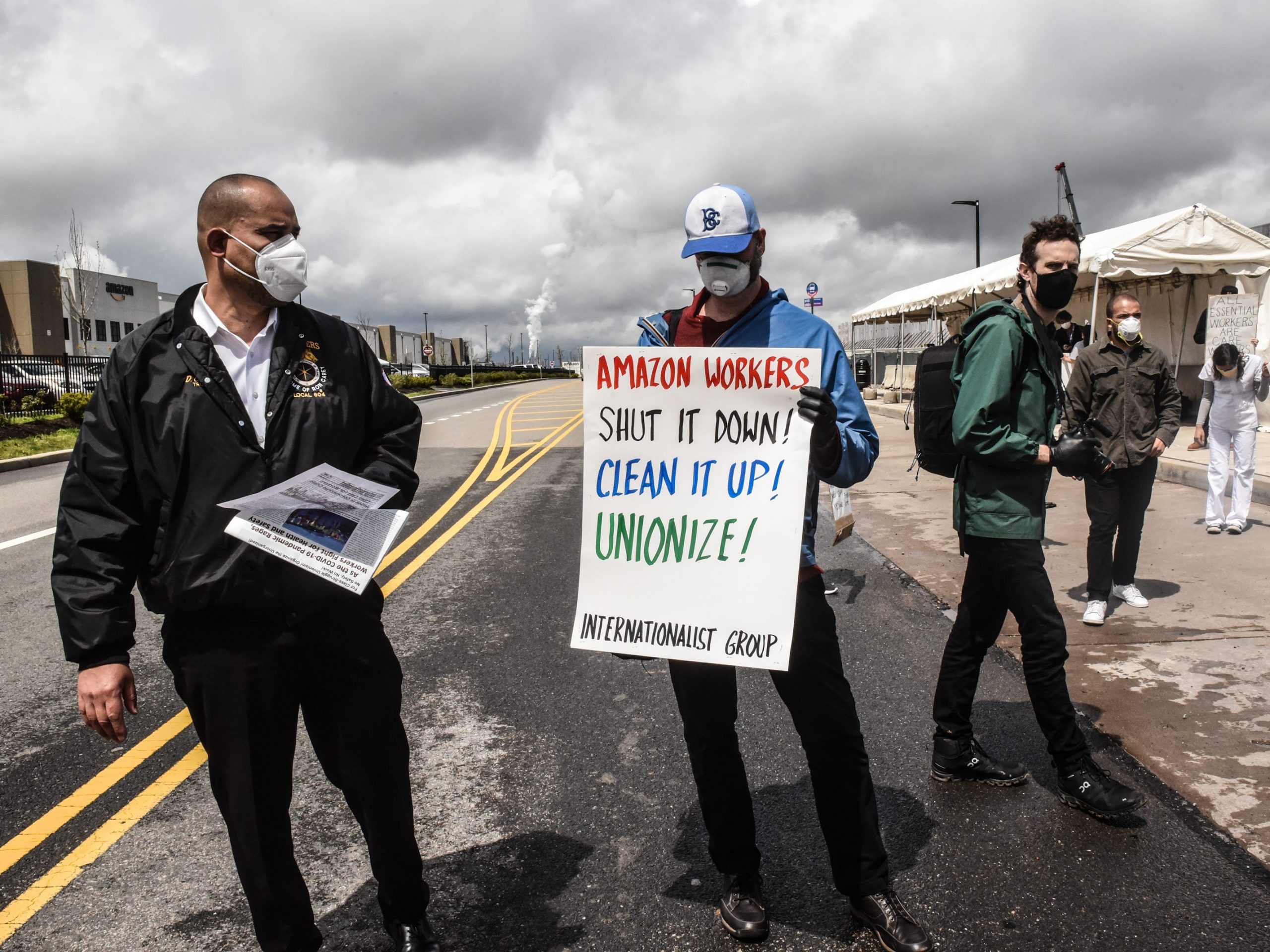 Amazon Workers Strike Outside Staten Island Warehouse On May Day