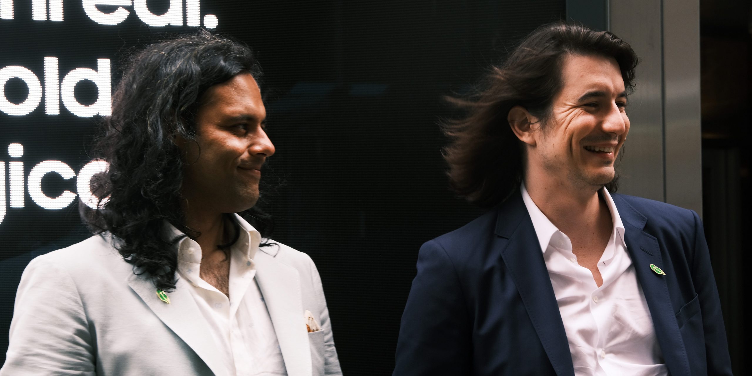Robinhood co-founders  Baiju Bhatt (left) and Vlad Tenev.
