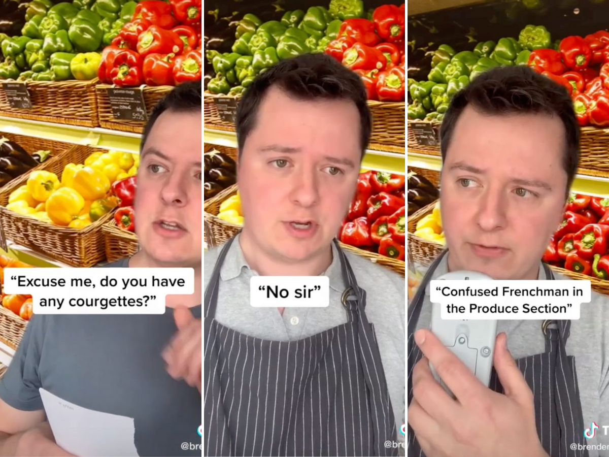 Screenshots from Brenden Guy's TikTok video.