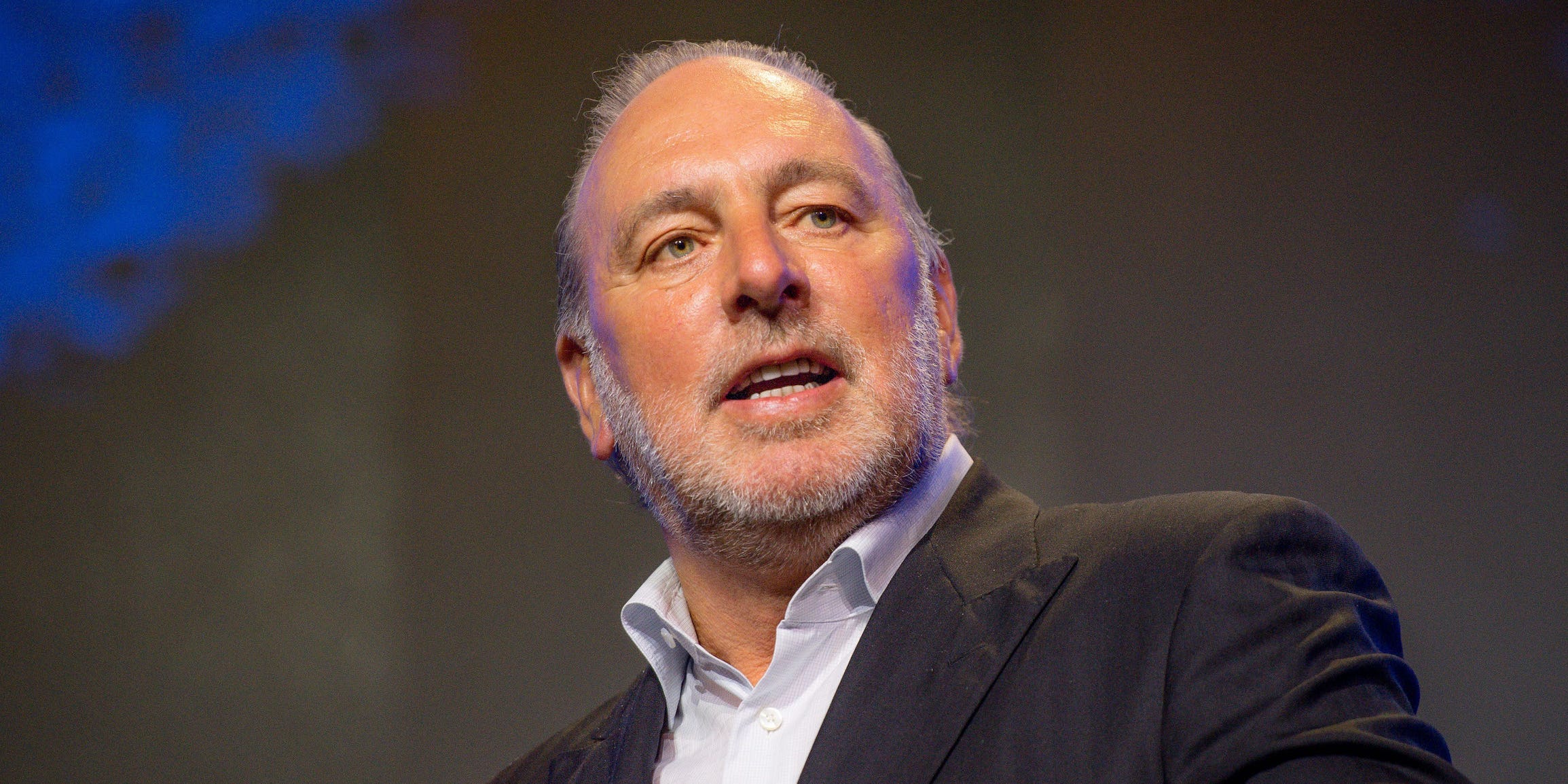 Global Senior Pastor Brian Houston speaks on stage during the Hillsong Atlanta grand opening at Hillsong Atlanta on June 06, 2021 in Atlanta, Georgia.