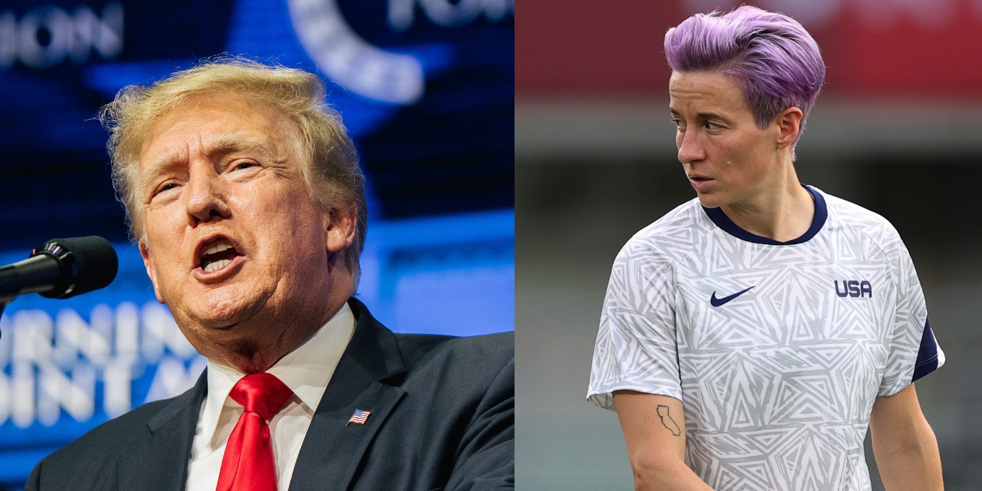 Trump, Rapinoe