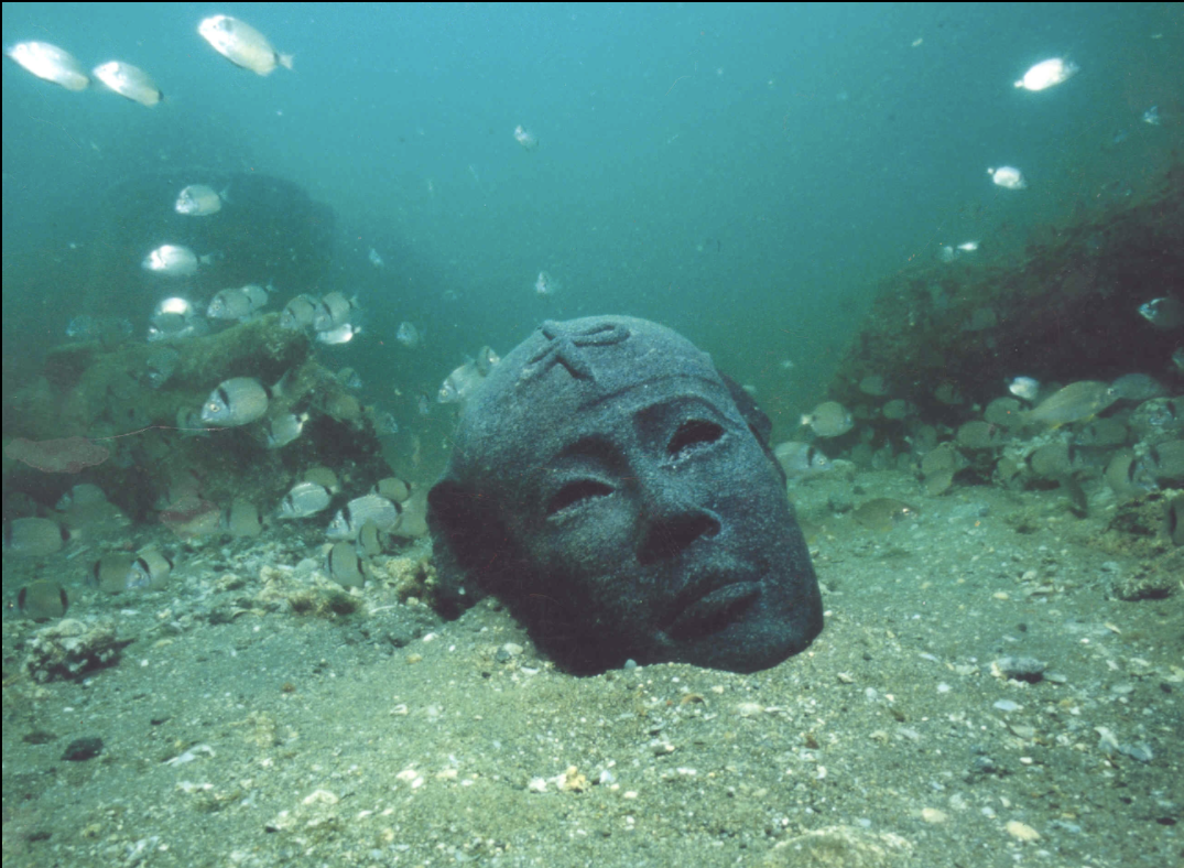 Head of Diorite found in Abu Qir Bay, near ancient cities of Canopus and Thonis-Herakleion