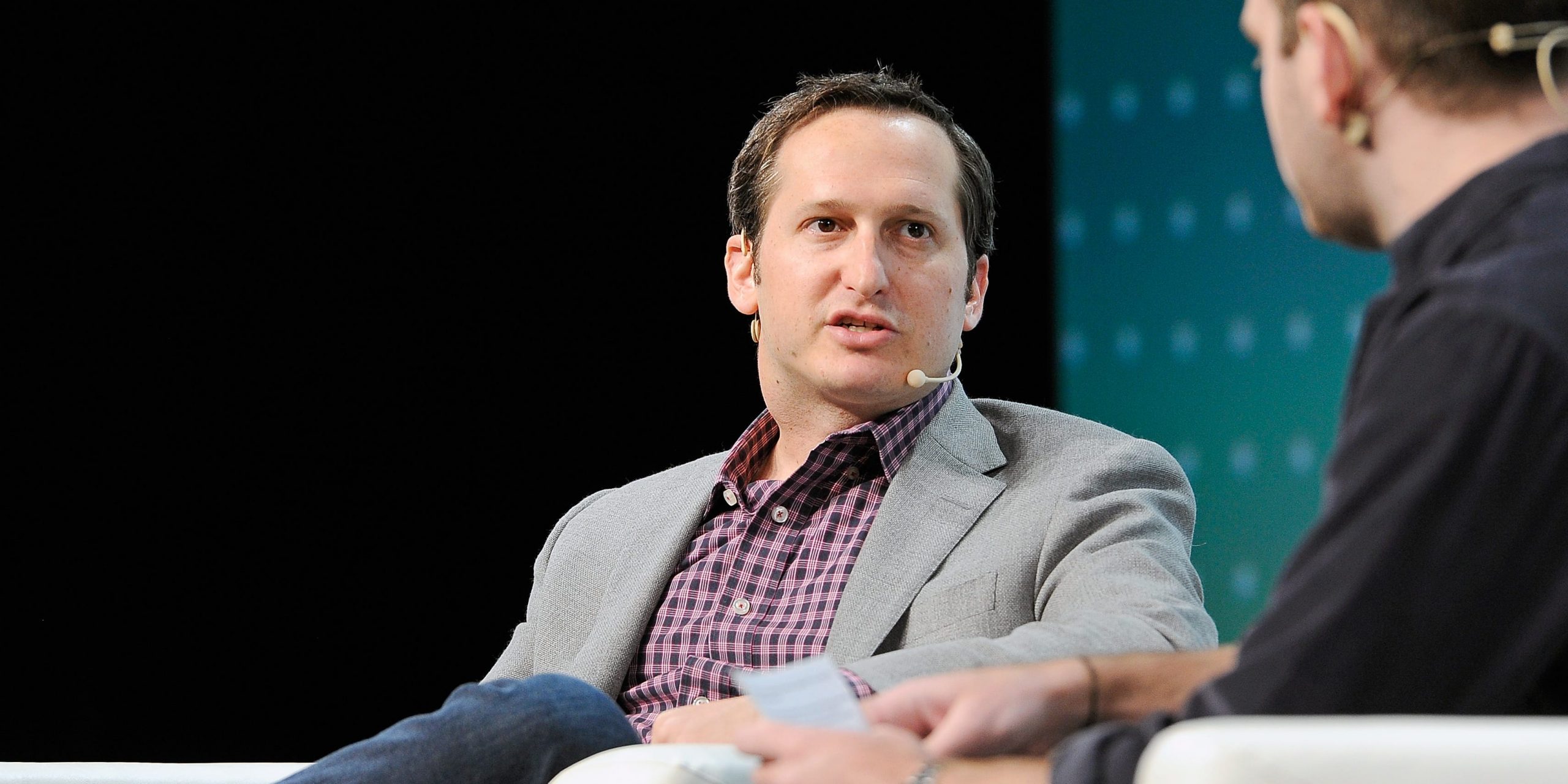 DraftKings CEO Jason Robins onstage during the TechCrunch Disrupt SF 2018 on September 7, 2018 in San Francisco.