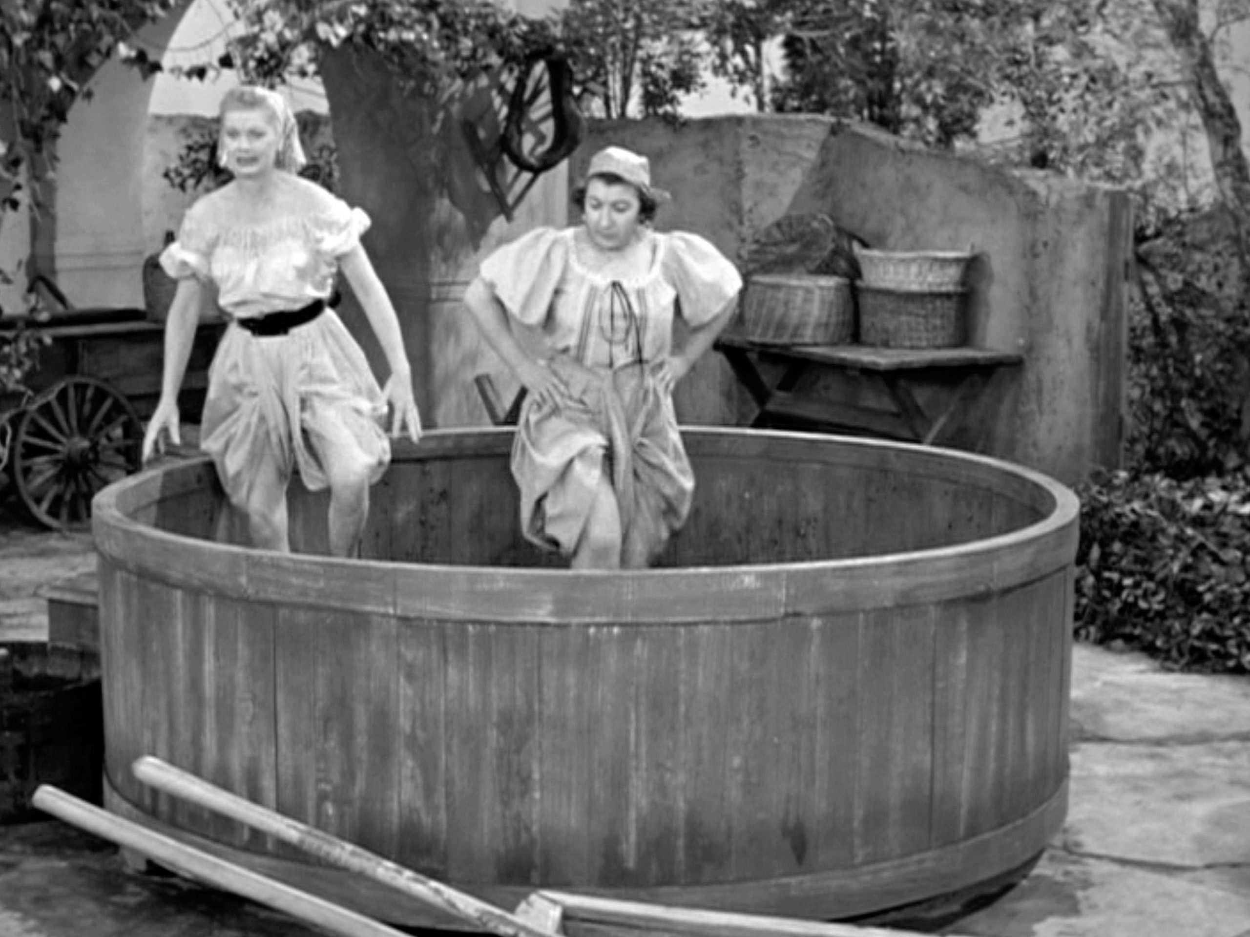 "I Love Lucy" grape-stomping scene